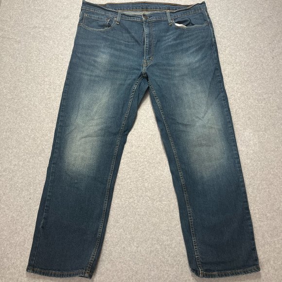 Levis Jeans Mens 40x30 Blue 559 Relaxed Straight Cotton Blend Denim (Meas 40x29) - Picture 1 of 10